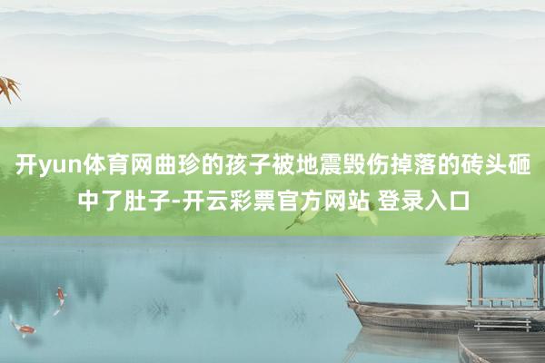 开yun体育网曲珍的孩子被地震毁伤掉落的砖头砸中了肚子-开云彩票官方网站 登录入口