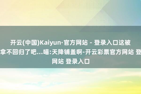 开云(中国)Kaiyun·官方网站 - 登录入口这被子怕是拿不回归了吧...喵:天降铺盖啊-开云彩票官方网站 登录入口